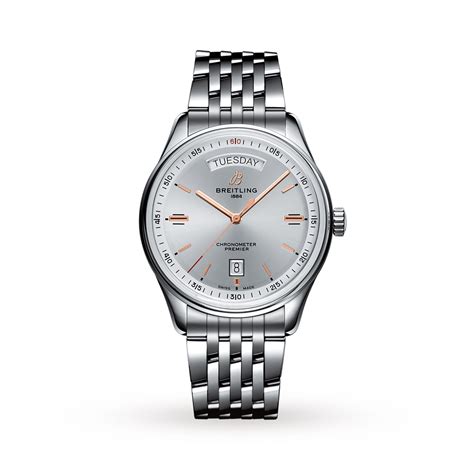 what breitling has day and date|breitling premier day date 40.